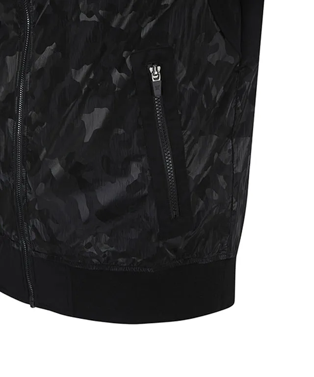 Men's Camo Mix MA-1 JK - Black