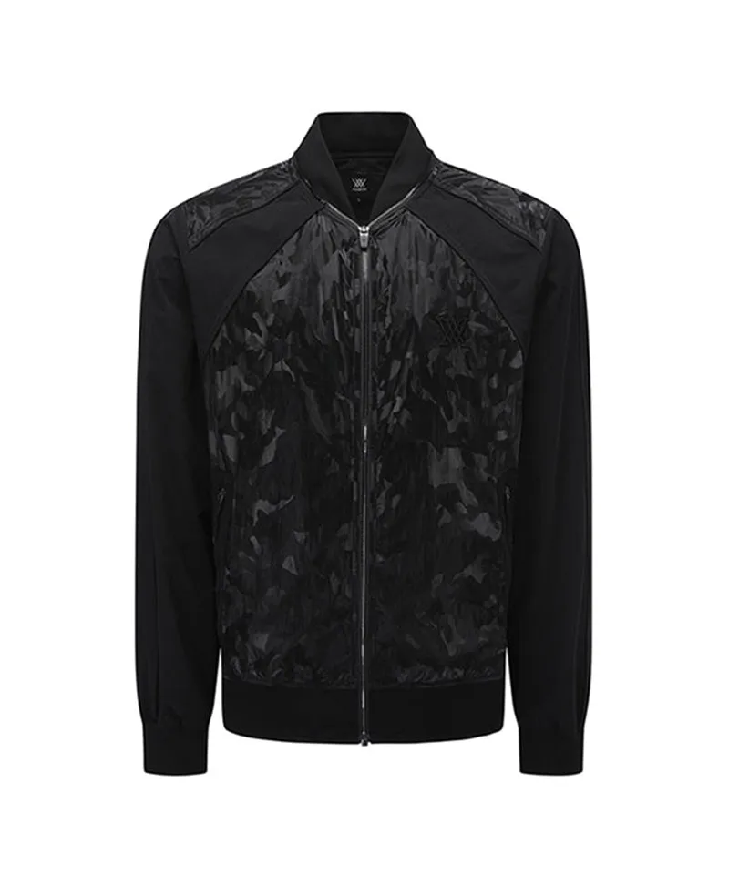 Men's Camo Mix MA-1 JK - Black