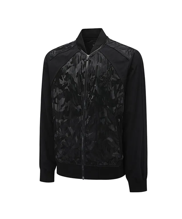Men's Camo Mix MA-1 JK - Black