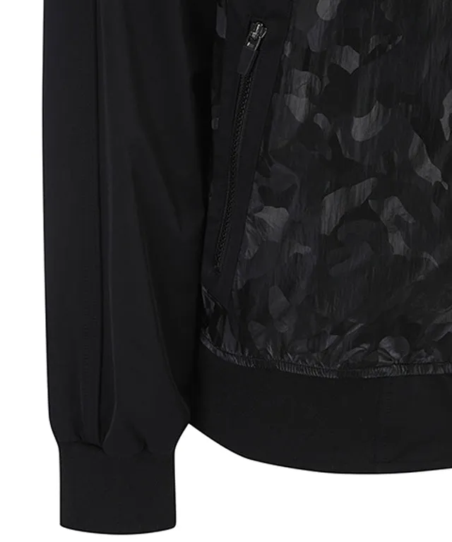 Men's Camo Mix MA-1 JK - Black