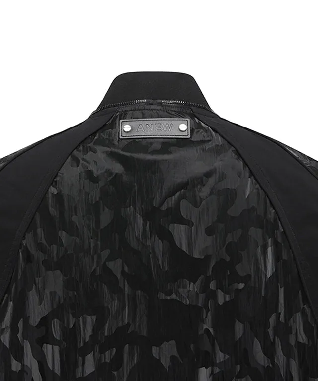 Men's Camo Mix MA-1 JK - Black