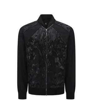 Men's Camo Mix MA-1 JK - Black