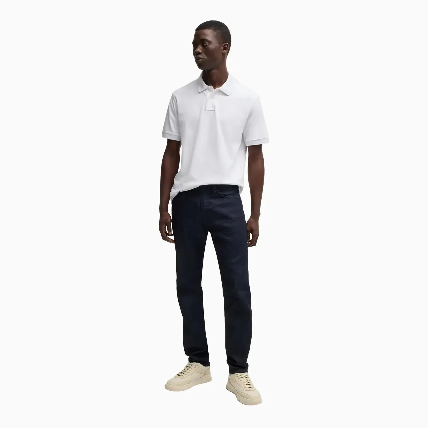 Men's Extra Slim Fit Stretch Polo Shirt With Logo Tape