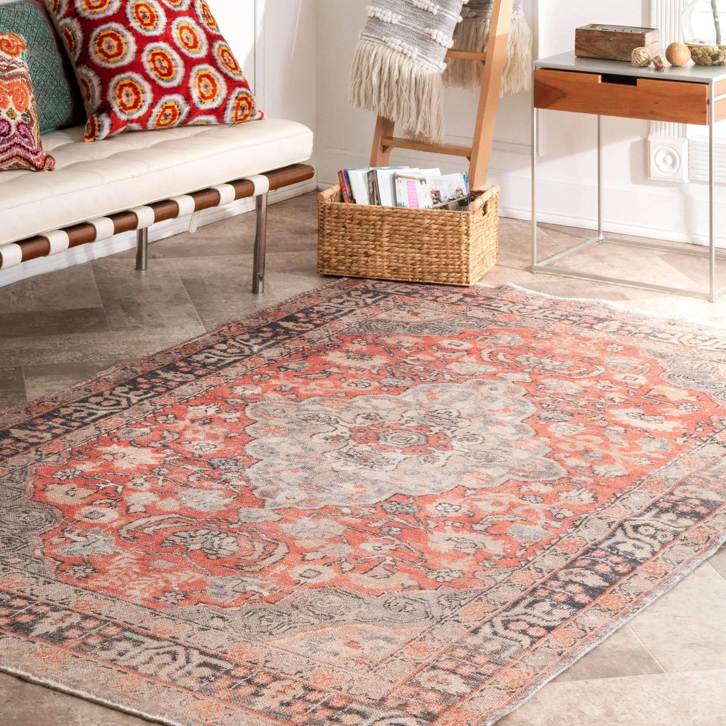 MERAL PRINT MEDALLION FLATWEAVE