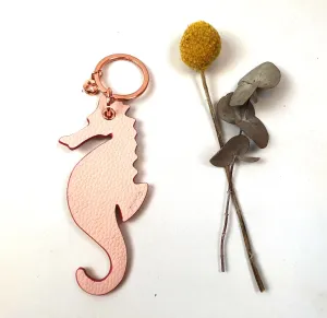 Mimco pink seahorse keyring