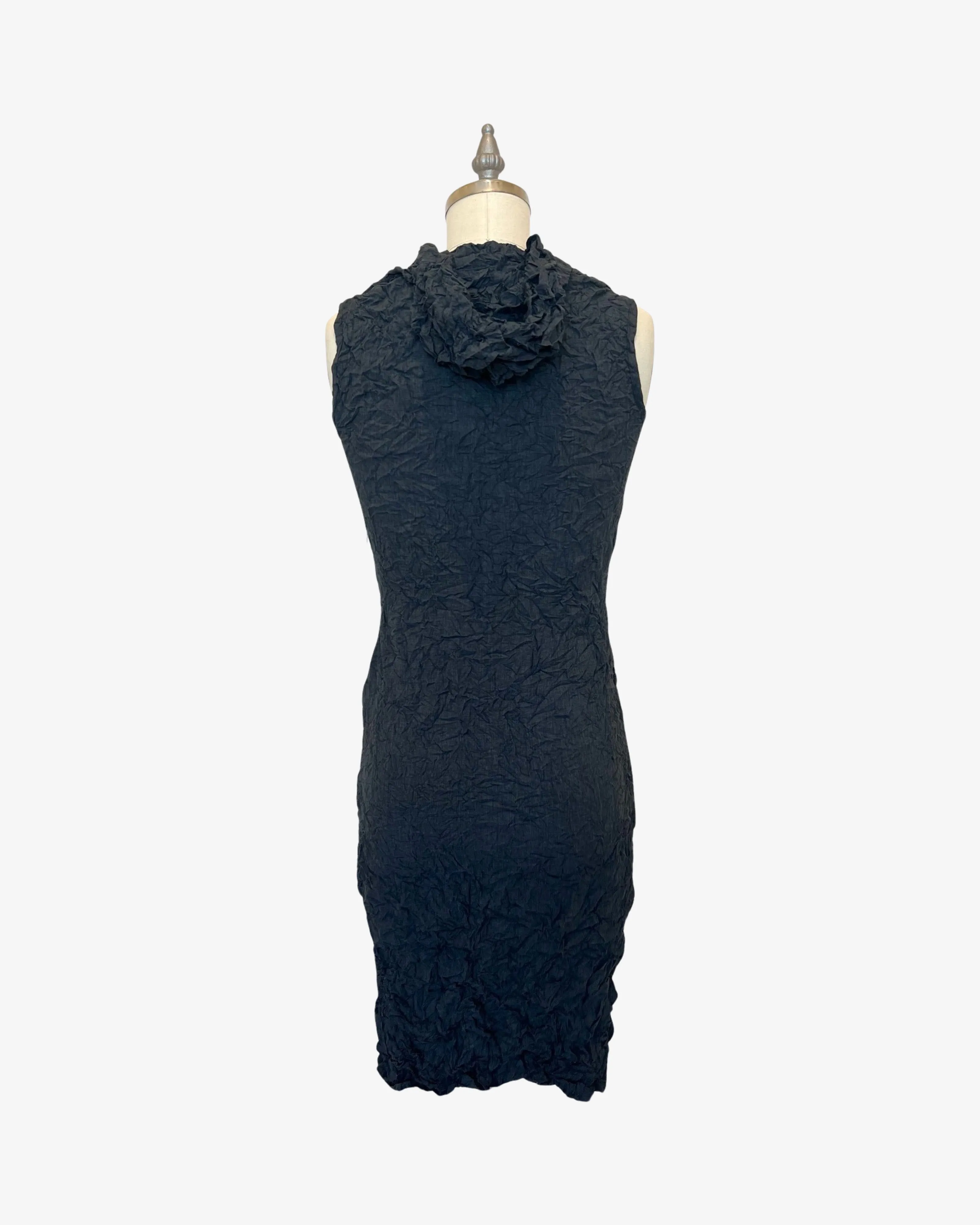 Moth Hoodie Dress | Charcoal