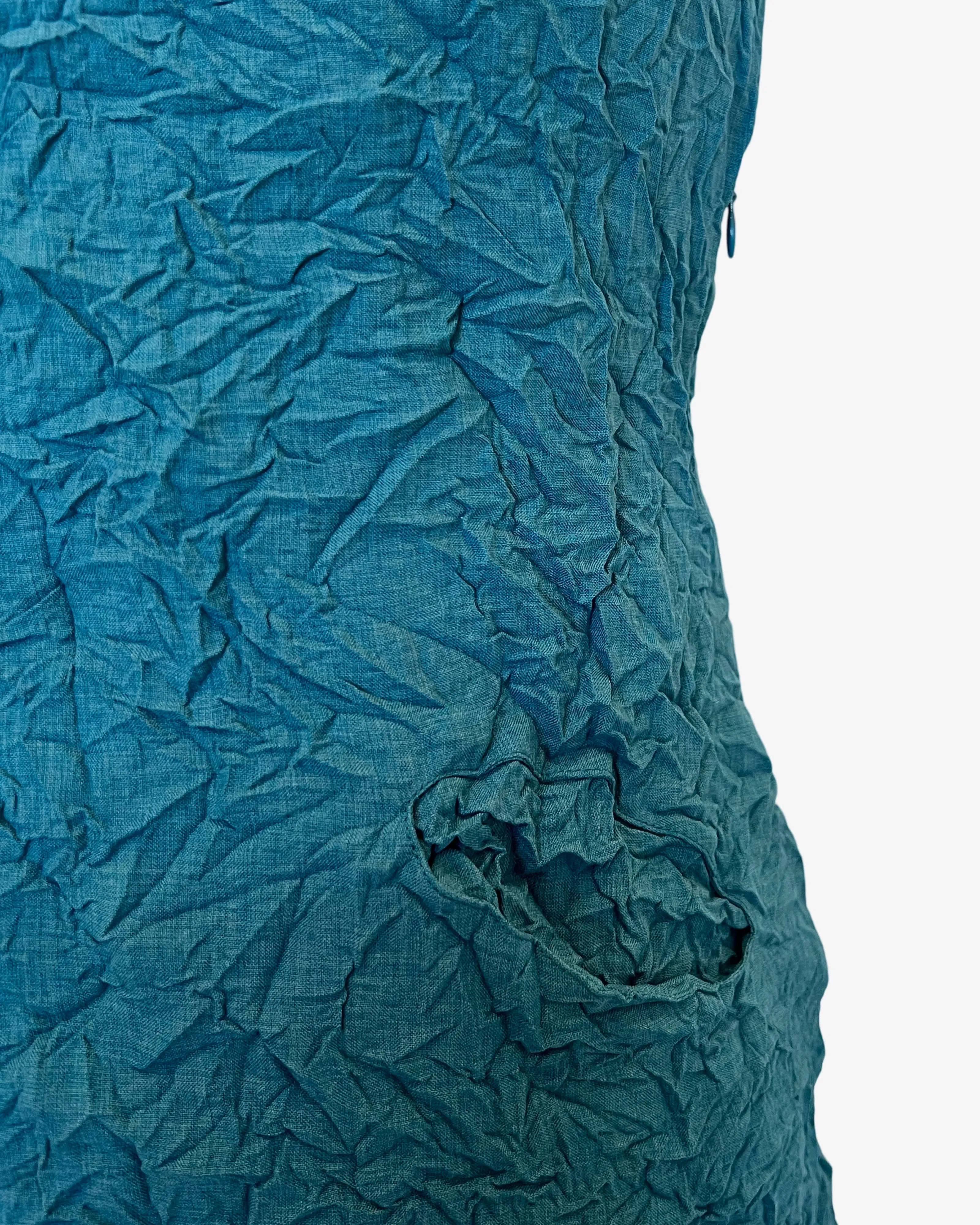 Moth Hoodie Dress | Teal