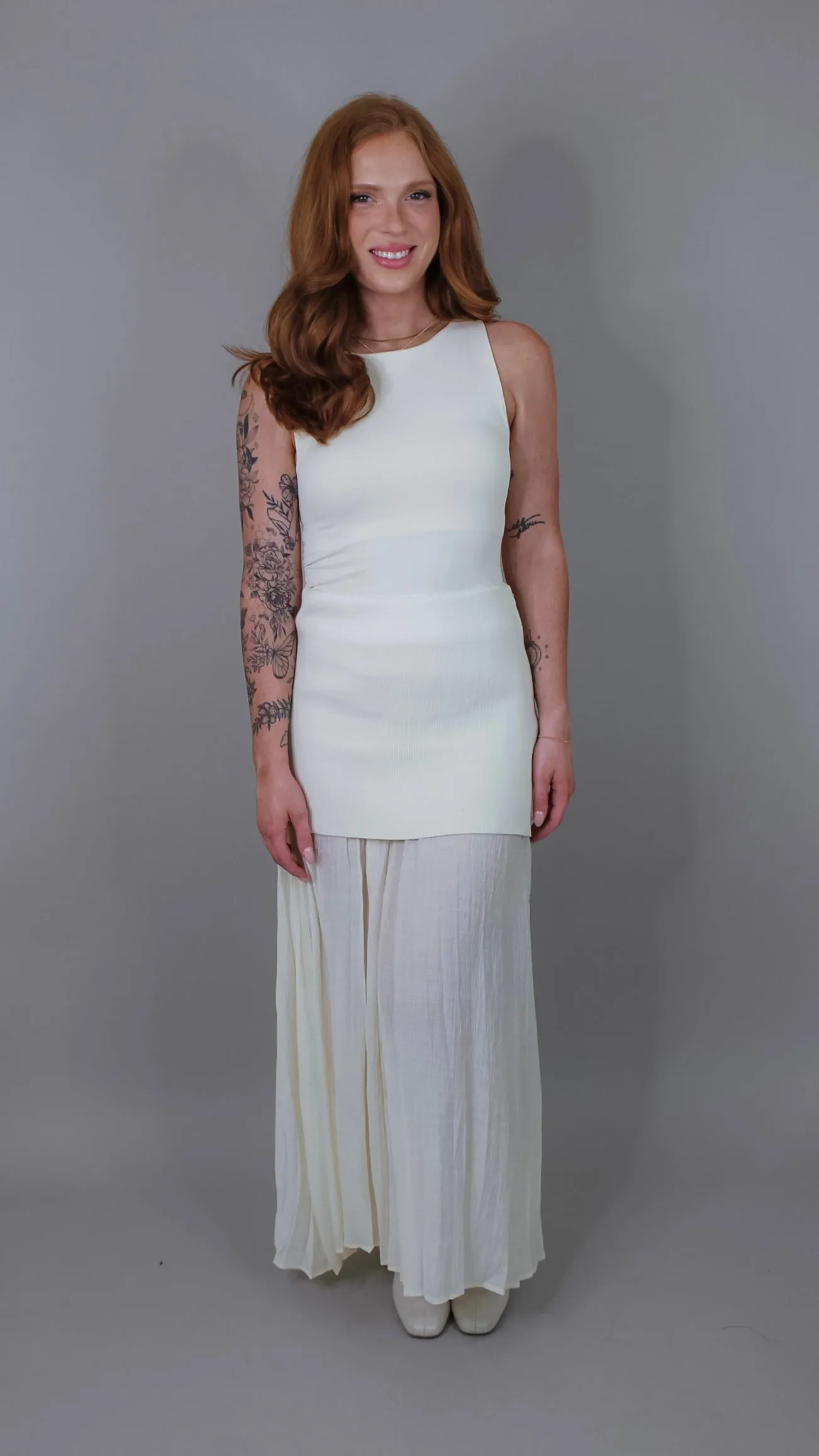 Nessa Cream Skirt