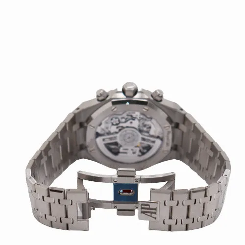 NEW! Audemars Piguet Men's Royal Oak 50th Anniversary Stainless Steel 41mm Blue Chronograph "Grande Tapisserie" Dial Watch  Ref# 26240ST.OO.1320ST.01