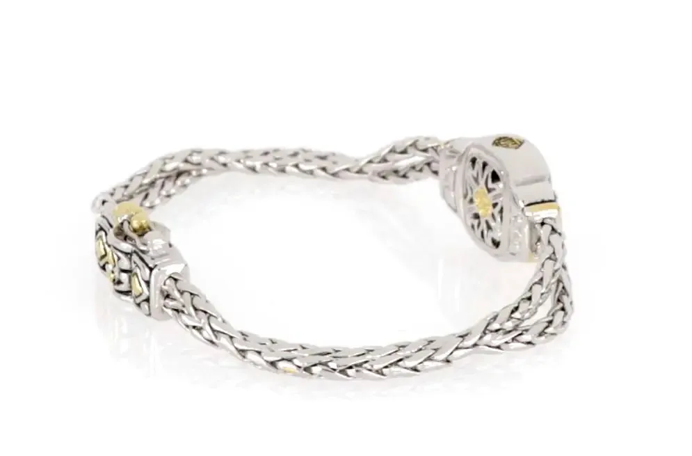 Nouveau Collection - Double-Strand Oval Bracelet