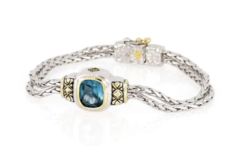 Nouveau Collection - Double-Strand Oval Bracelet