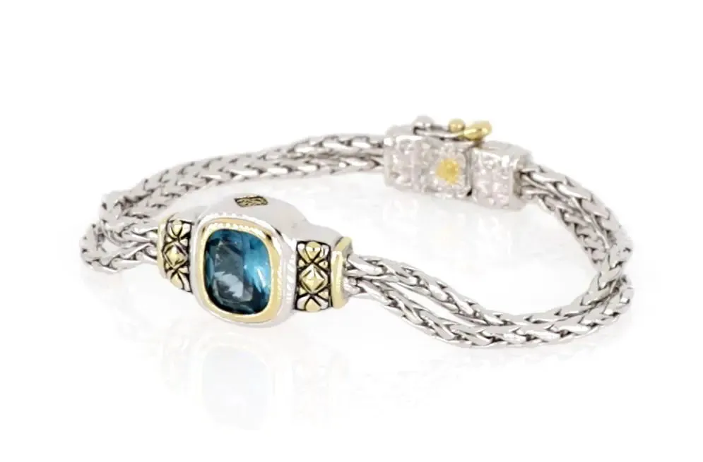 Nouveau Collection - Double-Strand Oval Bracelet