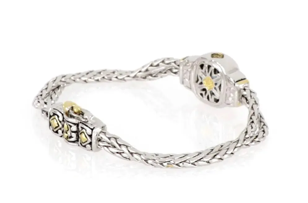 Nouveau Collection - Double-Strand Oval Bracelet