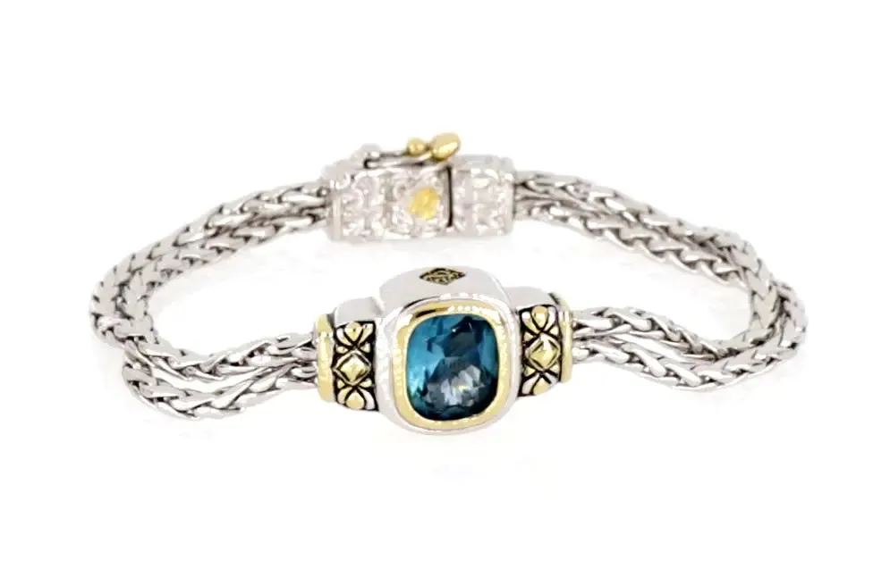 Nouveau Collection - Double-Strand Oval Bracelet