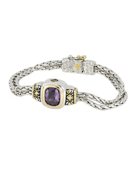 Nouveau Collection - Double-Strand Oval Bracelet