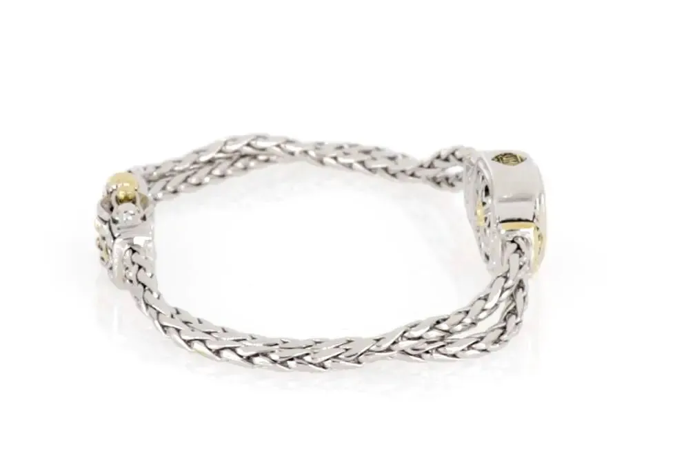 Nouveau Collection - Double-Strand Oval Bracelet