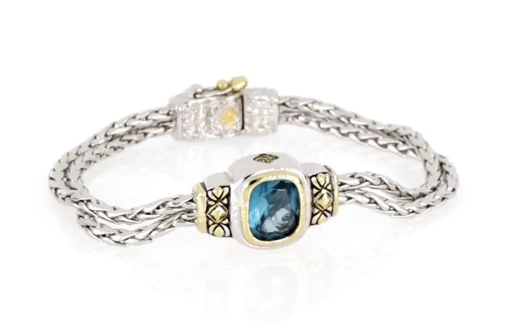 Nouveau Collection - Double-Strand Oval Bracelet