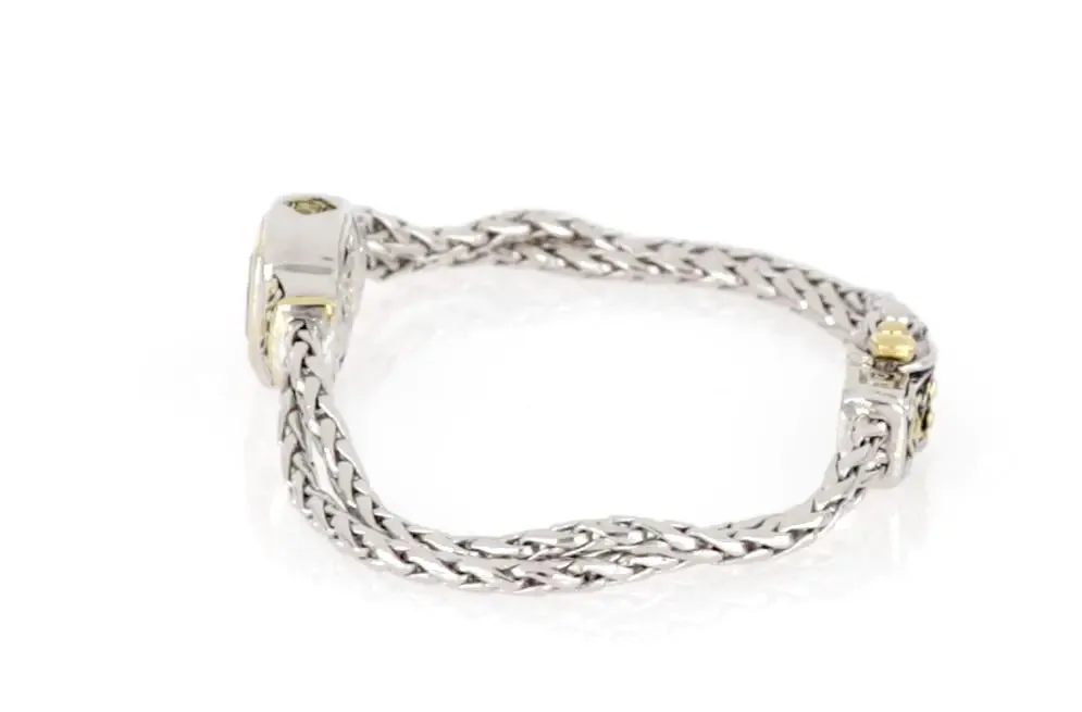 Nouveau Collection - Double-Strand Oval Bracelet