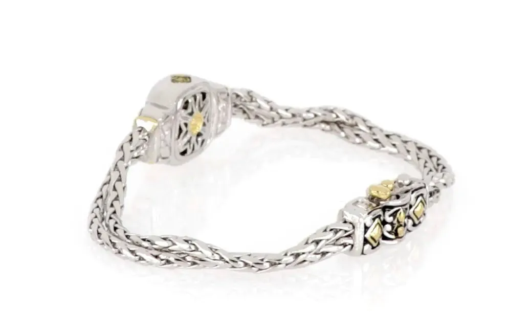 Nouveau Collection - Double-Strand Oval Bracelet