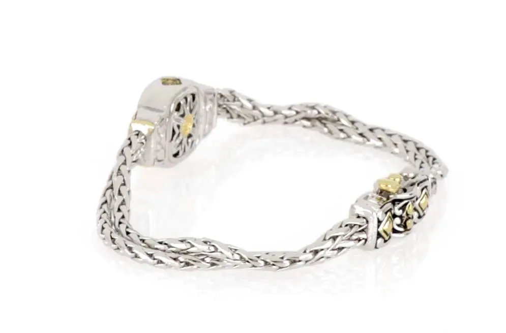 Nouveau Collection - Double-Strand Oval Bracelet