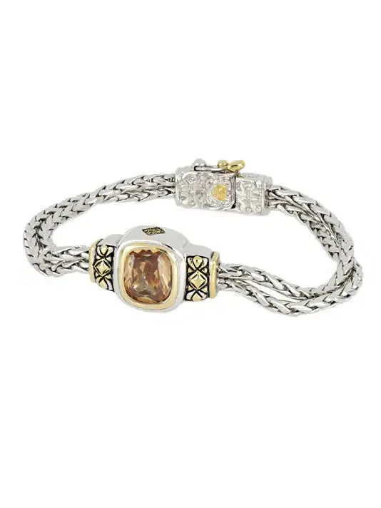 Nouveau Collection - Double-Strand Oval Bracelet