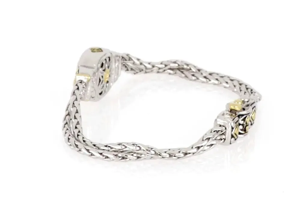 Nouveau Collection - Double-Strand Oval Bracelet