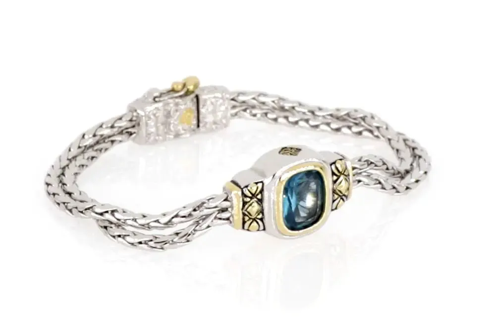 Nouveau Collection - Double-Strand Oval Bracelet