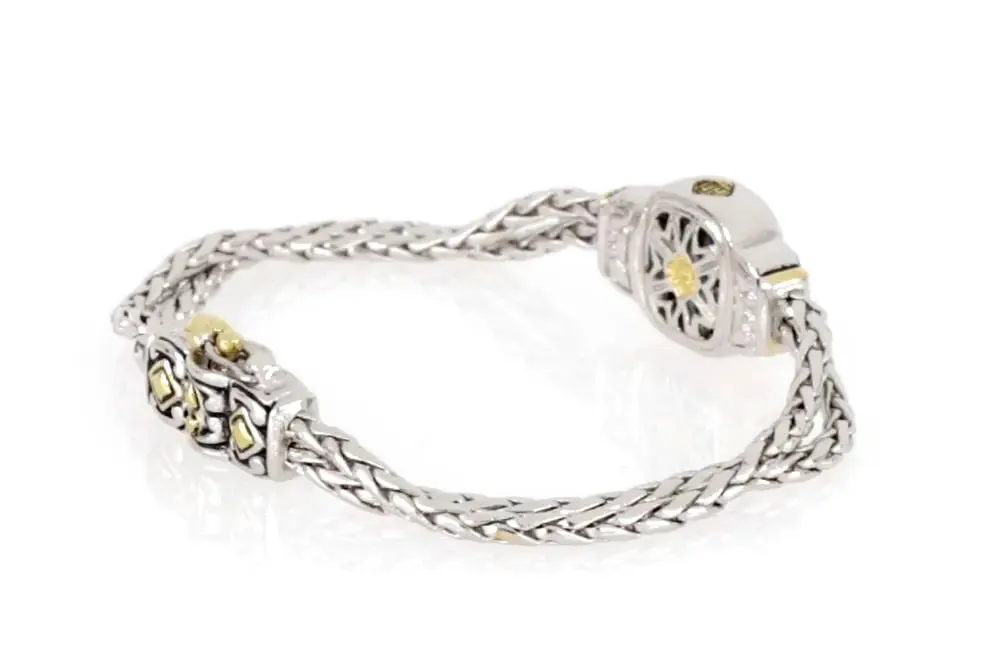 Nouveau Collection - Double-Strand Oval Bracelet