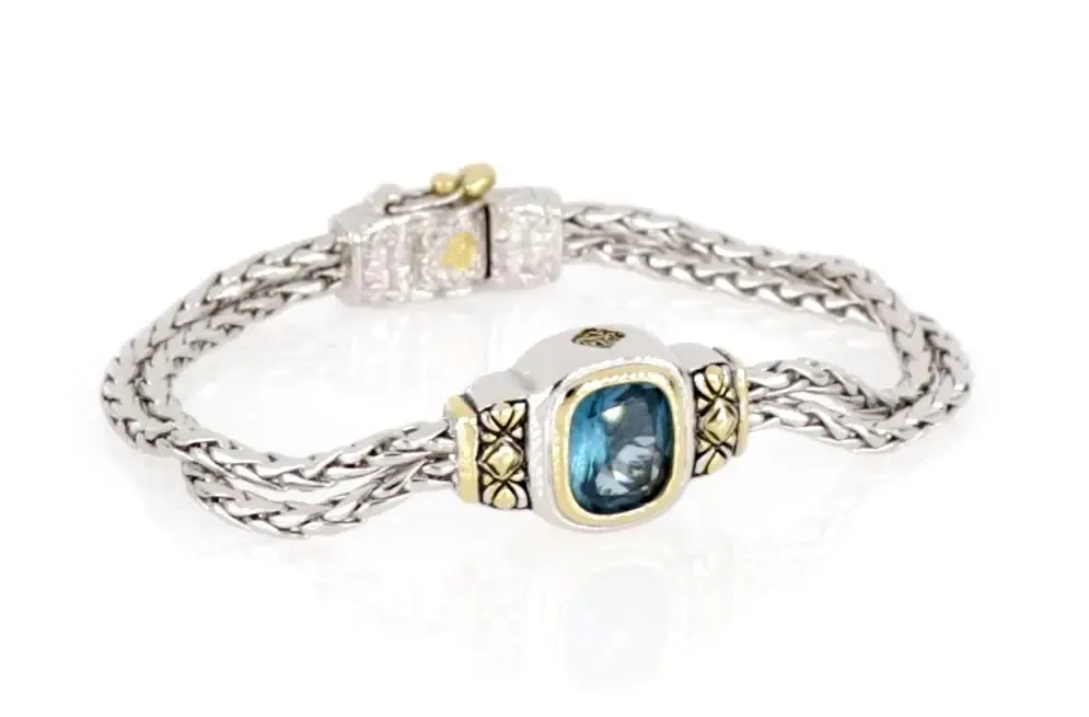 Nouveau Collection - Double-Strand Oval Bracelet