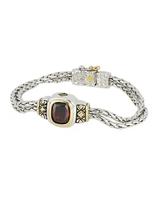 Nouveau Collection - Double-Strand Oval Bracelet