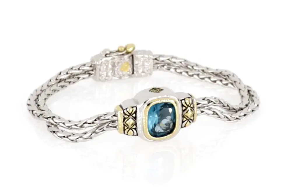 Nouveau Collection - Double-Strand Oval Bracelet