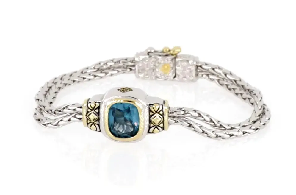 Nouveau Collection - Double-Strand Oval Bracelet