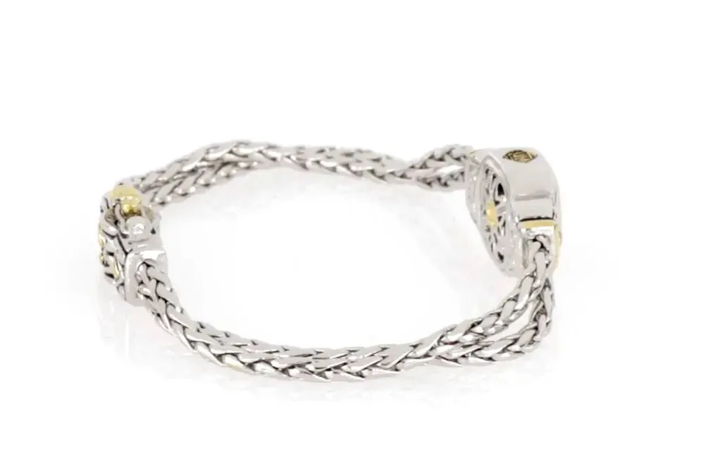 Nouveau Collection - Double-Strand Oval Bracelet