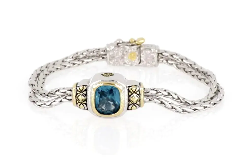 Nouveau Collection - Double-Strand Oval Bracelet