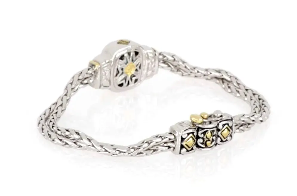 Nouveau Collection - Double-Strand Oval Bracelet