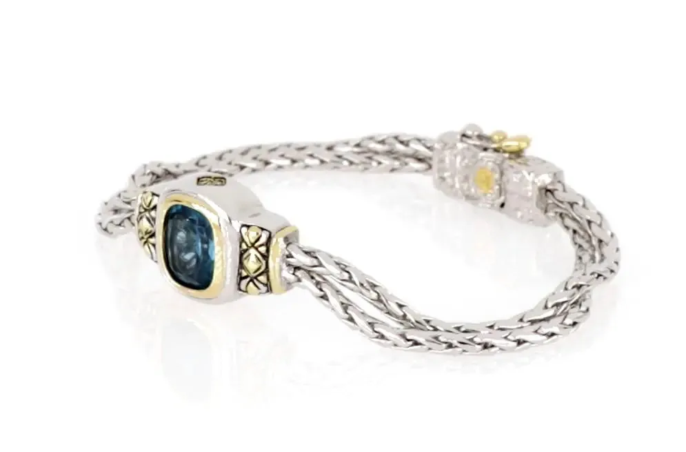 Nouveau Collection - Double-Strand Oval Bracelet