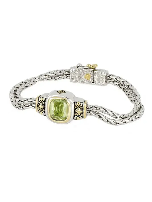 Nouveau Collection - Double-Strand Oval Bracelet