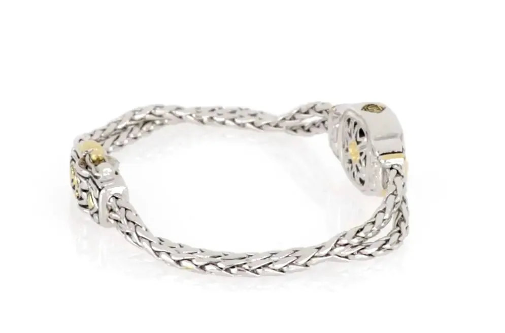 Nouveau Collection - Double-Strand Oval Bracelet