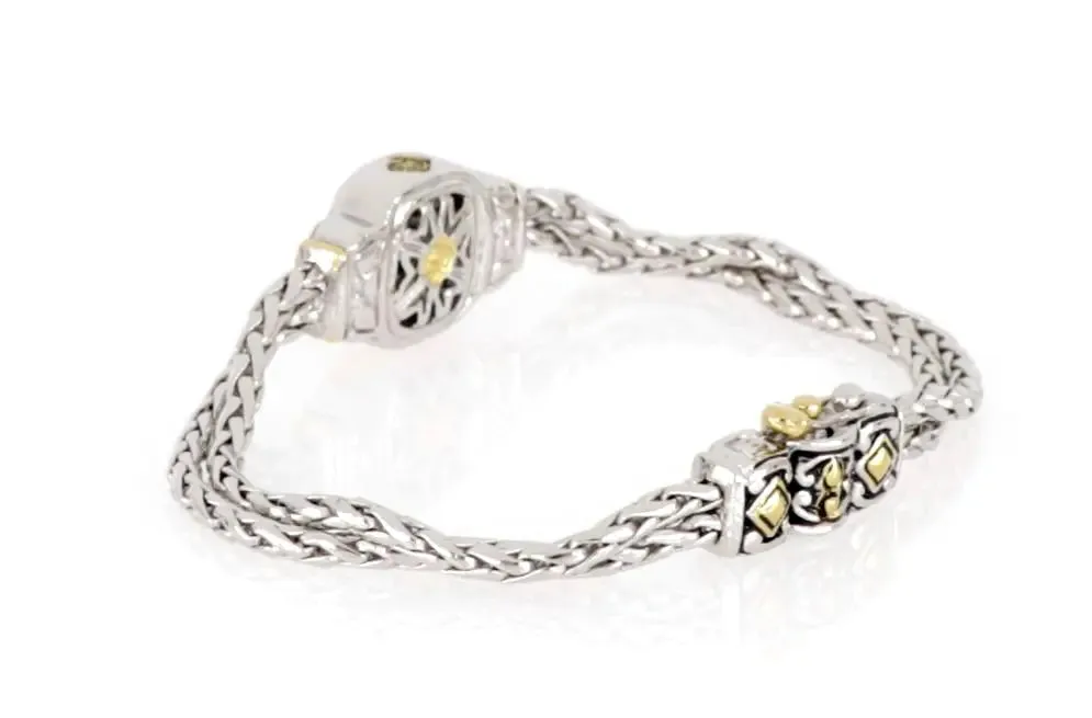 Nouveau Collection - Double-Strand Oval Bracelet