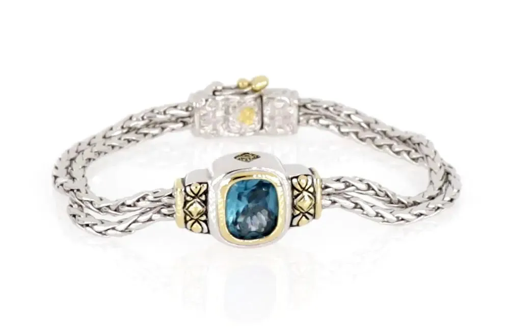 Nouveau Collection - Double-Strand Oval Bracelet
