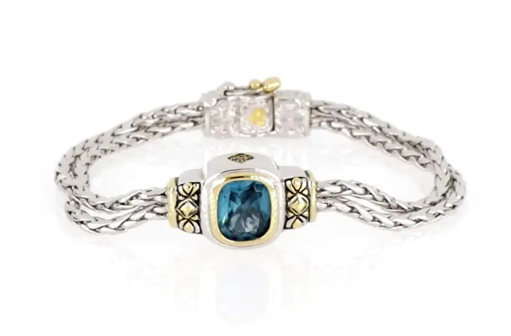 Nouveau Collection - Double-Strand Oval Bracelet