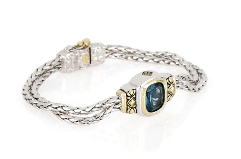 Nouveau Collection - Double-Strand Oval Bracelet