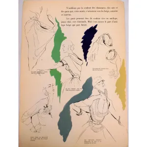 Officiel De La Couleur Des Industries De La Mode No. 16 Hiver 1952 4 Plates