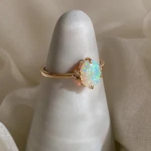 Opal Hidden Gem Solitaire | Recycled 14k Gold