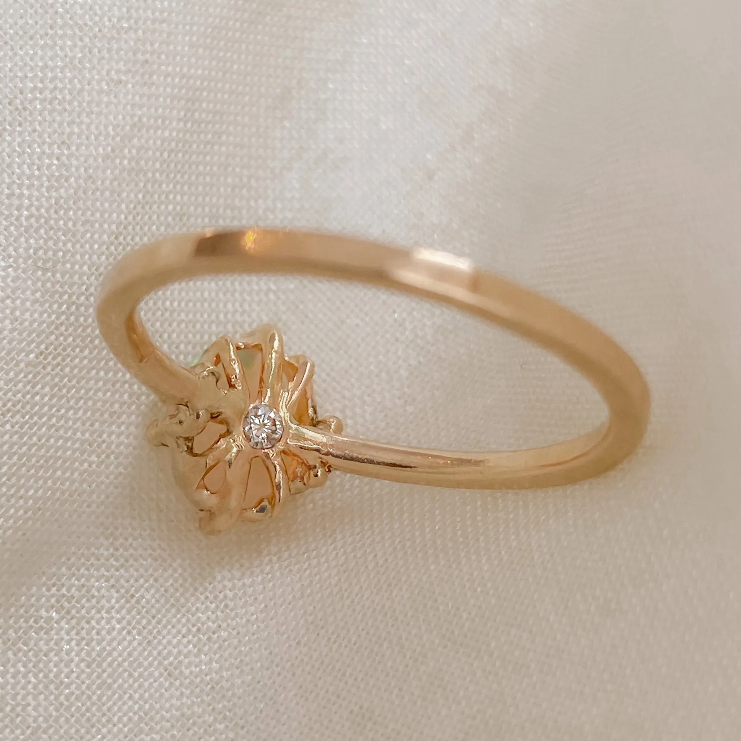 Opal Hidden Gem Solitaire | Recycled 14k Gold