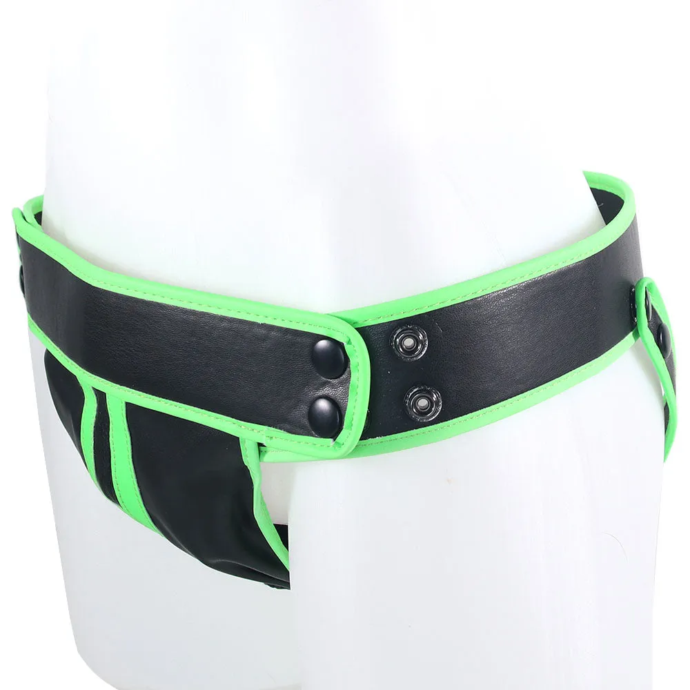 Ouch! Glow In The Dark Striped Jock Strap in S/M