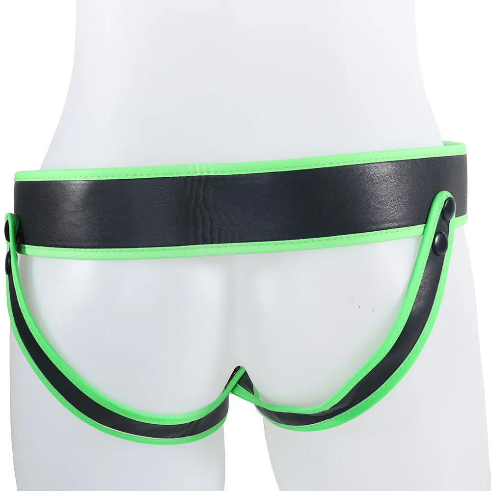 Ouch! Glow In The Dark Striped Jock Strap in S/M