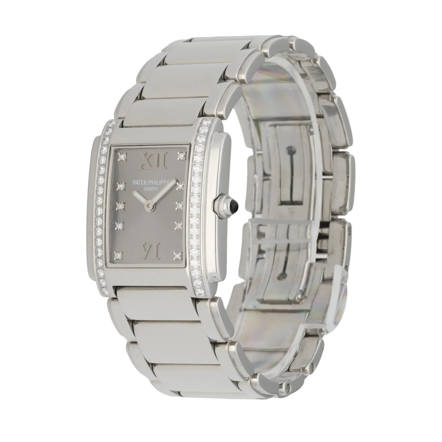 Patek Philippe Twenty-4  4910 Stainless Steel Diamond Dial Ladies Watch