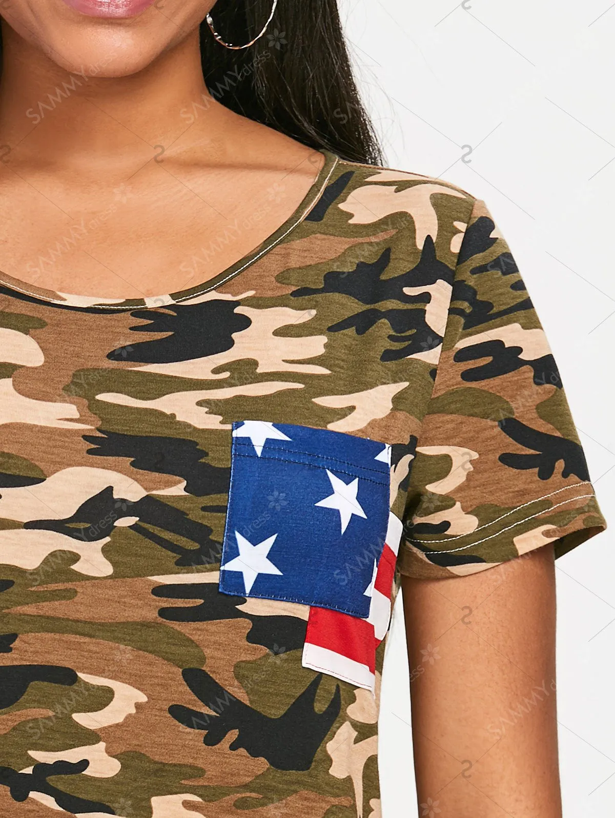 Patriotic Camo Pocket T-shirt