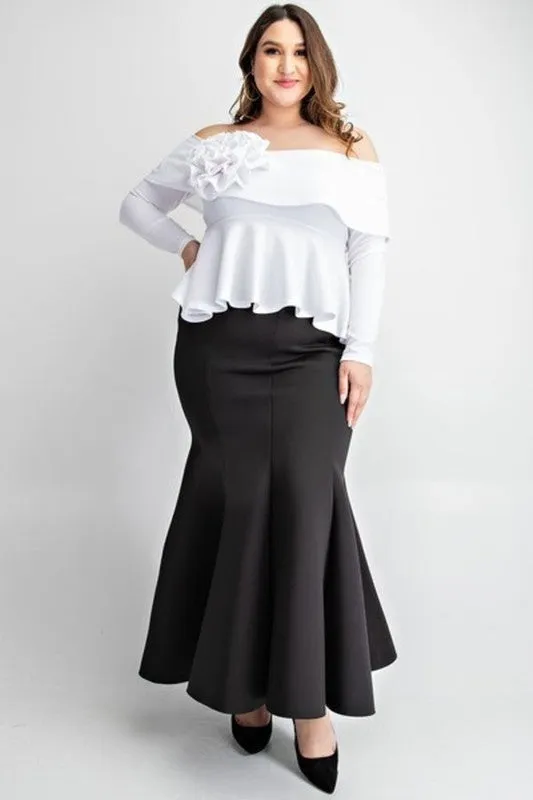 Plus Size Mermaid Skirt